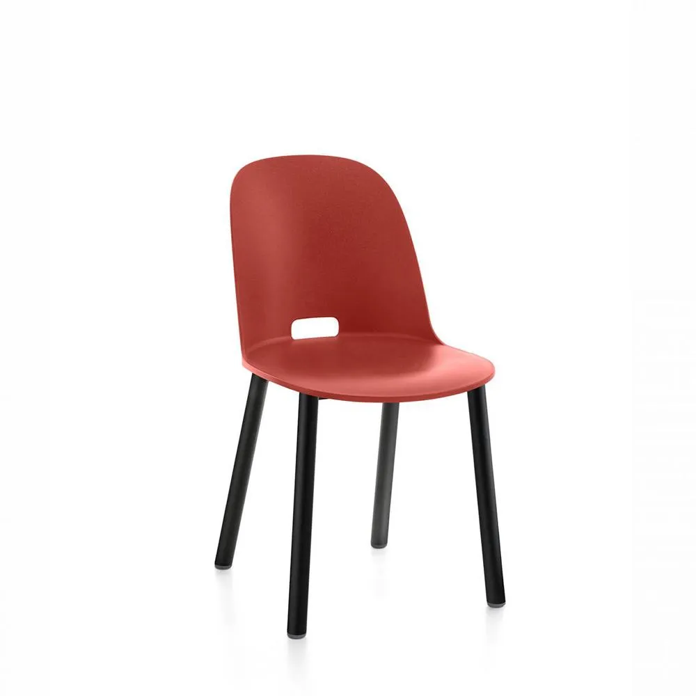 Emeco Alfi High Back Chair With Aluminum Base