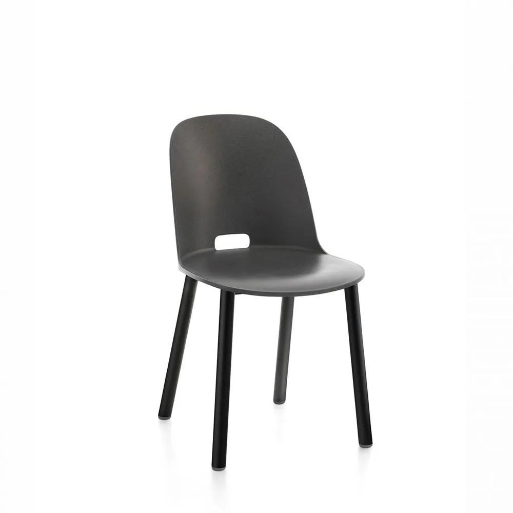 Emeco Alfi High Back Chair With Aluminum Base
