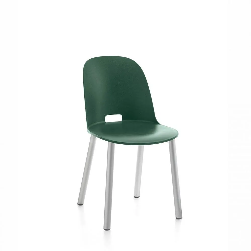 Emeco Alfi High Back Chair With Aluminum Base