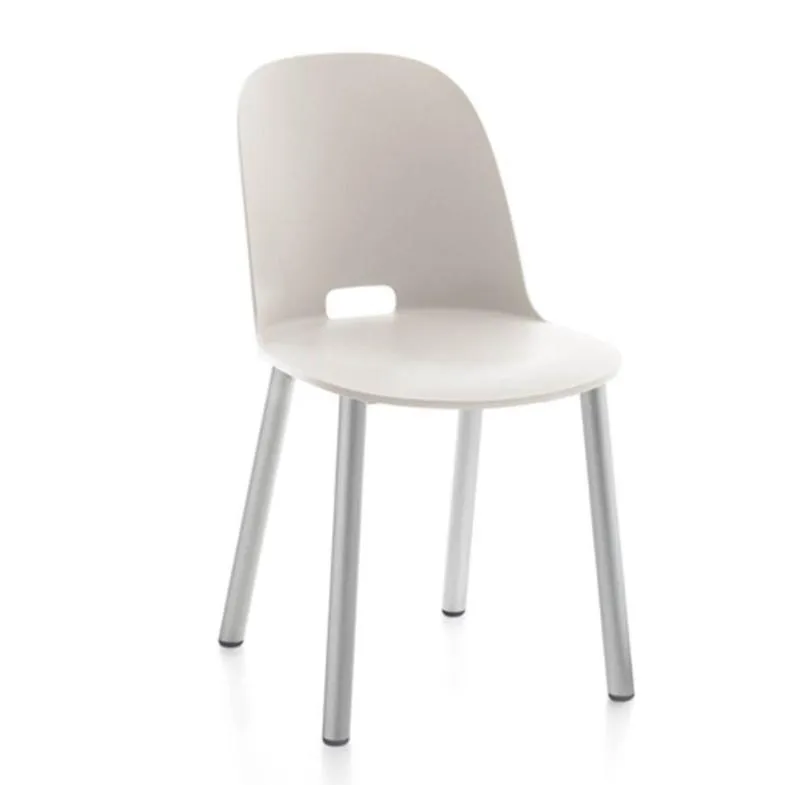 Emeco Alfi High Back Chair With Aluminum Base