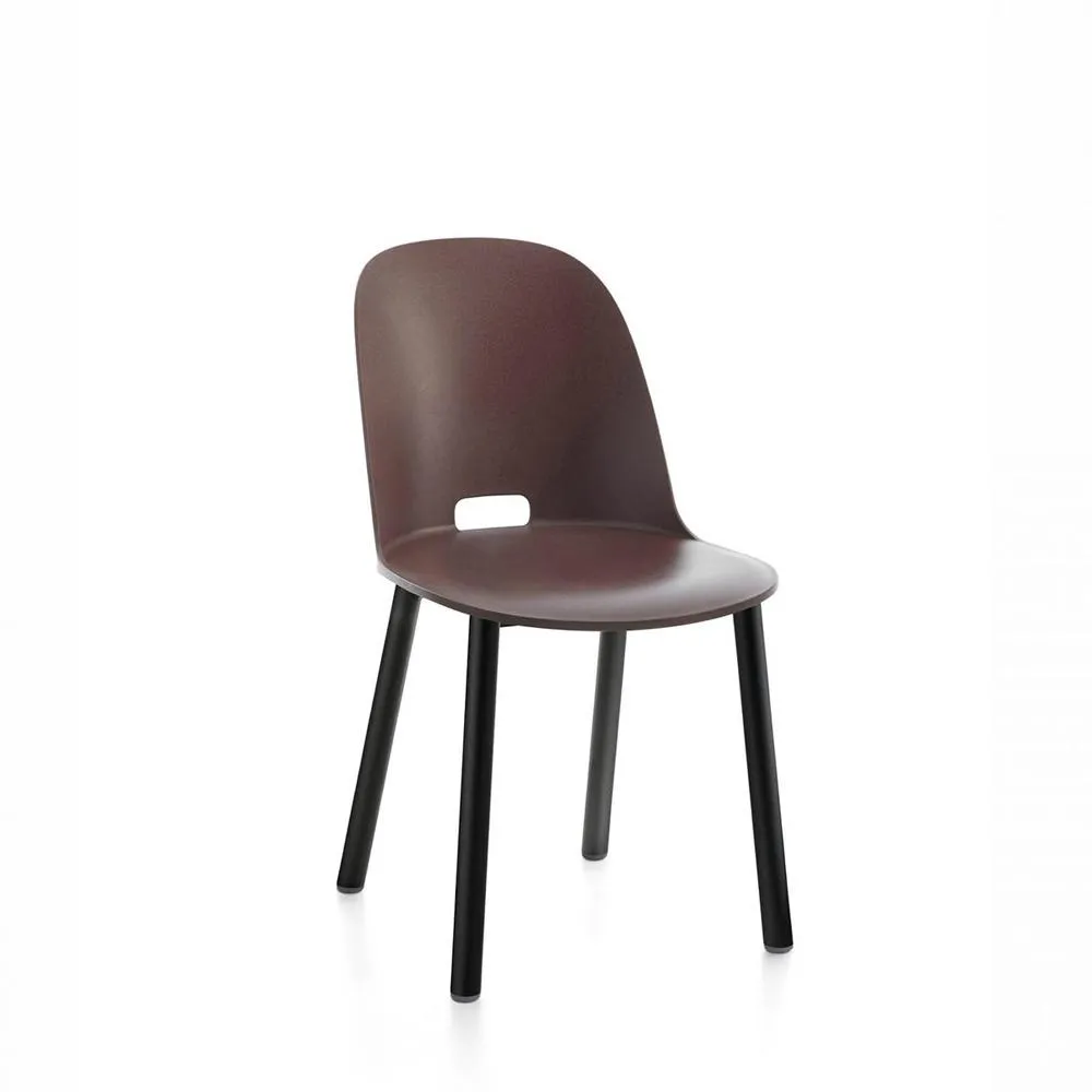 Emeco Alfi High Back Chair With Aluminum Base