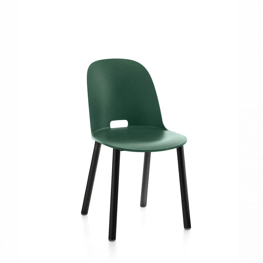 Emeco Alfi High Back Chair With Aluminum Base