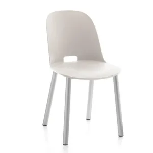 Emeco Alfi High Back Chair With Aluminum Base