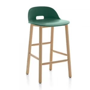 Emeco Alfi Low-Back Counter Stool