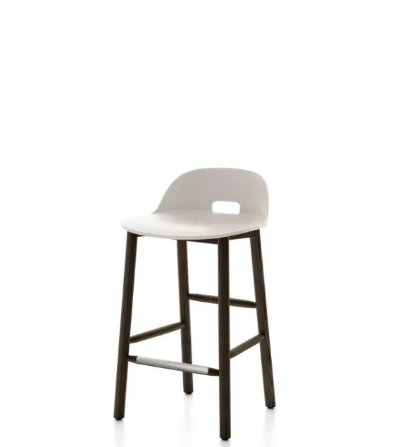 Emeco Alfi Low-Back Counter Stool