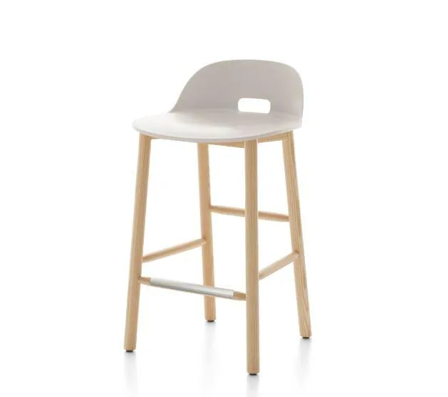 Emeco Alfi Low-Back Counter Stool