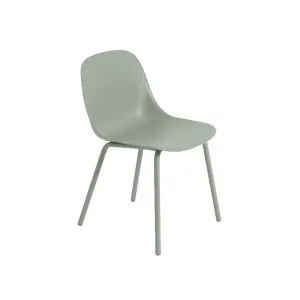 FIber Outdoor side chair, dusty green