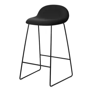 Gubi 3D Counter Stool - Front Upholstered - Sledge Base