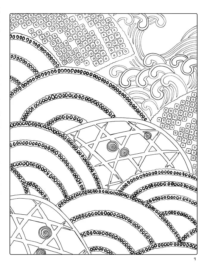 Japanese Decorative Designs Coloring Book