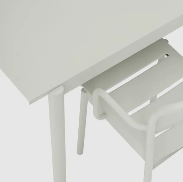 Linear Steel Side Chairs, Grey