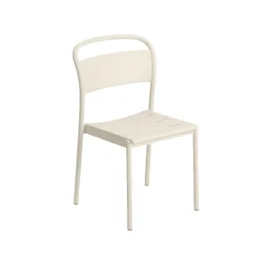 Linear Steel Side Chairs, Off White