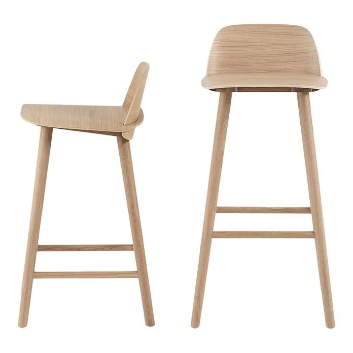 Nerd Stool, Natural Oak, 75cm
