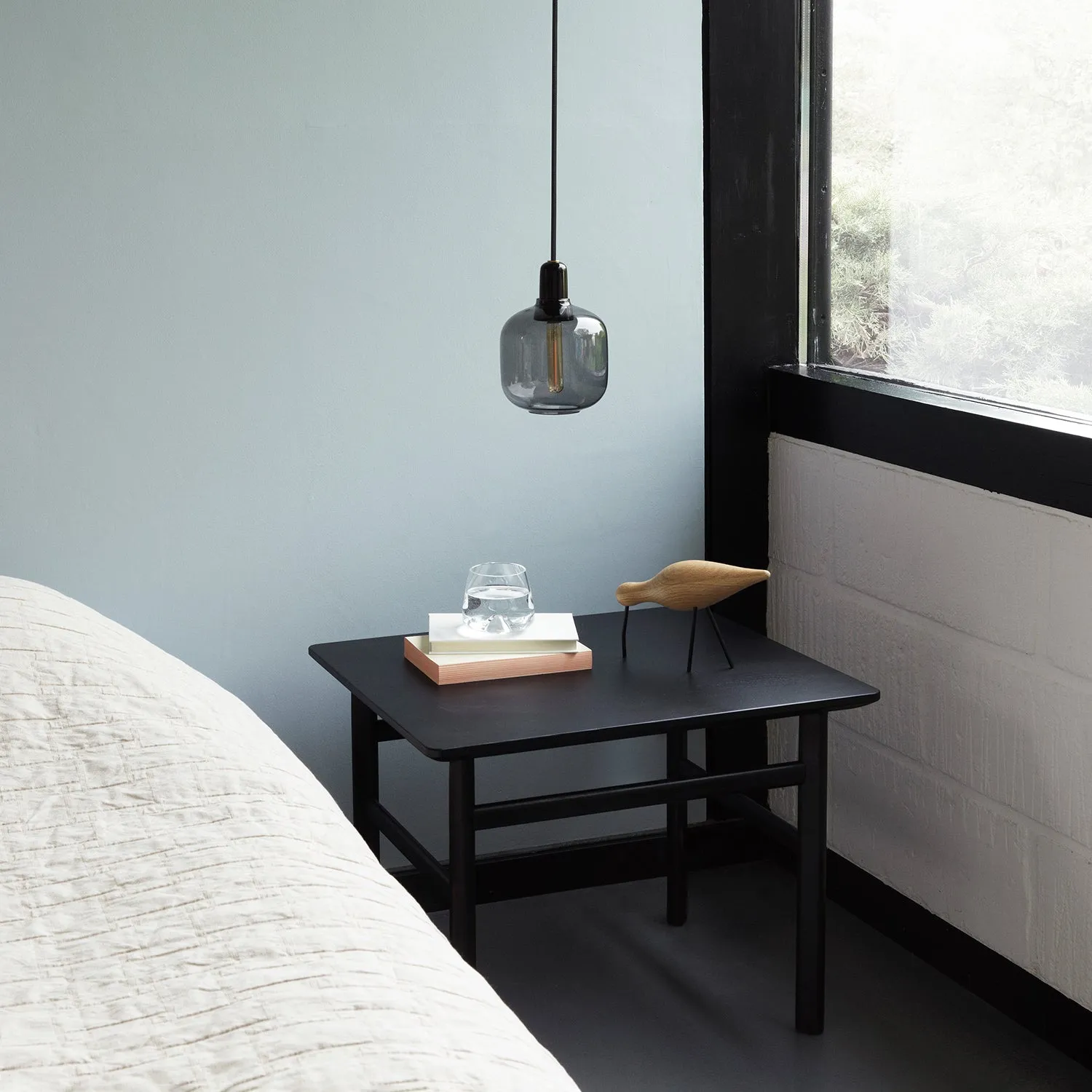 normann copenhagen | amp pendant lamp | smoke   black | small