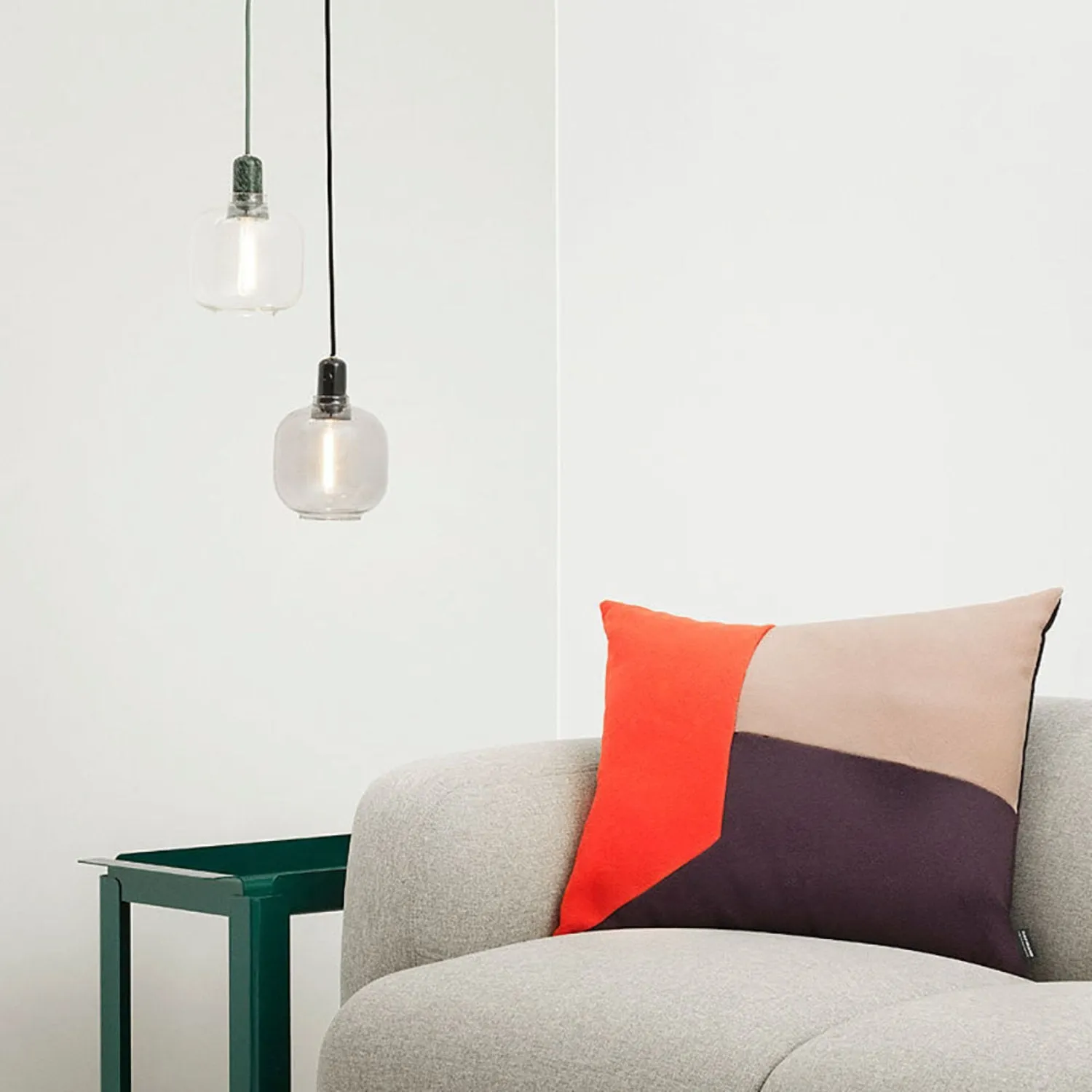 normann copenhagen | amp pendant lamp | smoke   black | small