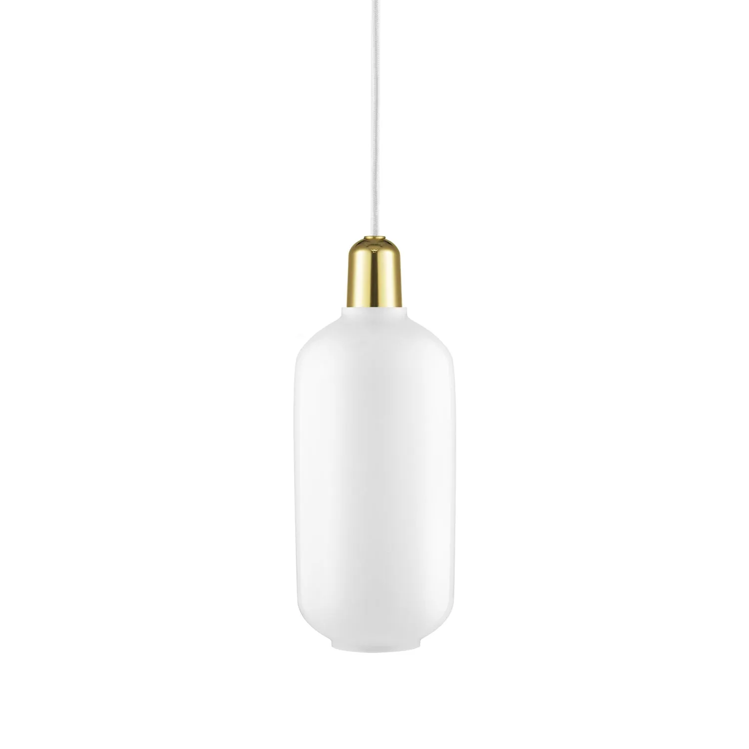normann copenhagen | amp pendant lamp | white   brass | large