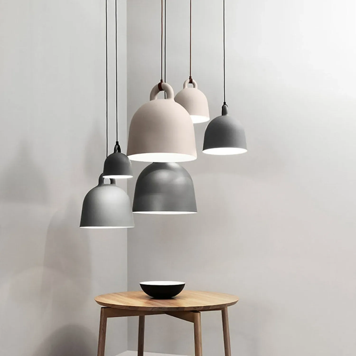 normann copenhagen | bell lamp | medium grey