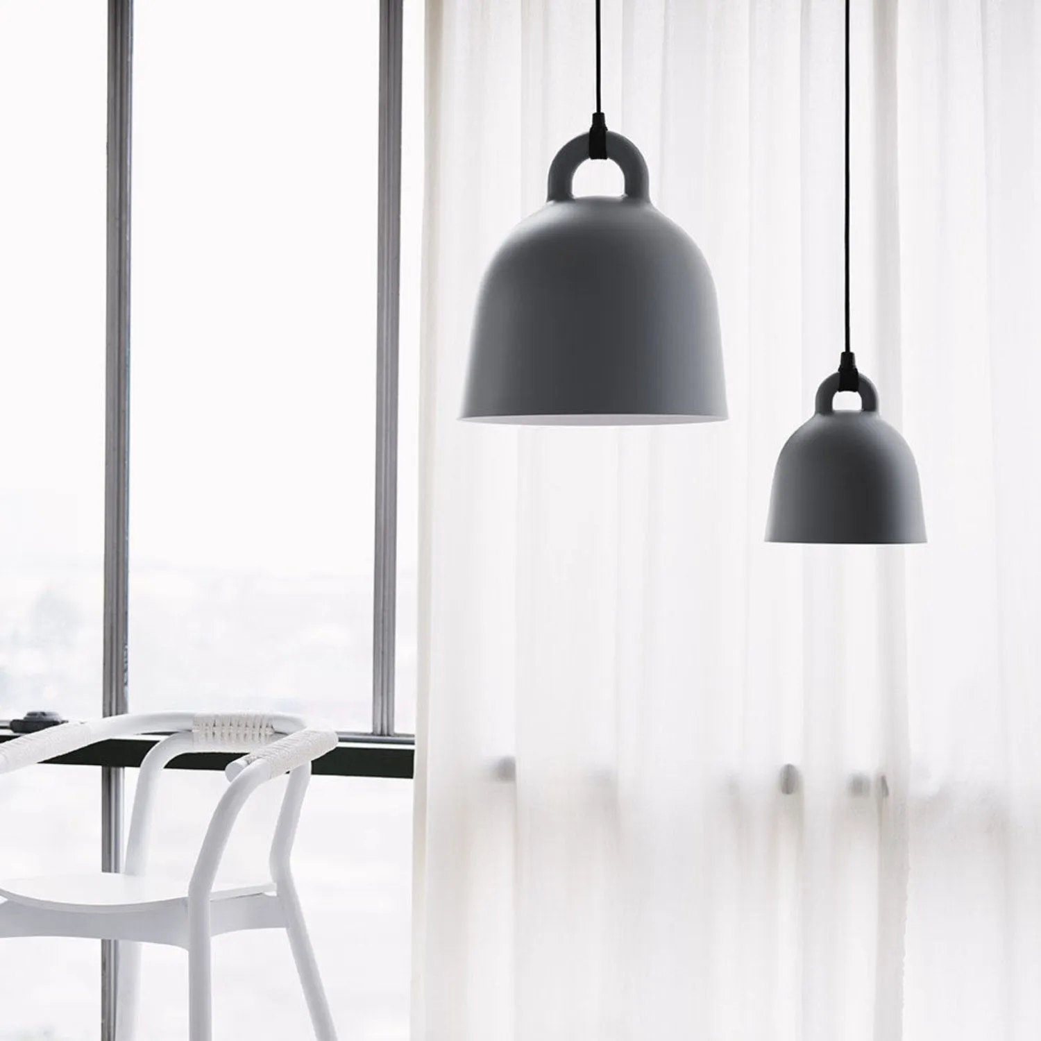 normann copenhagen | bell lamp | medium grey