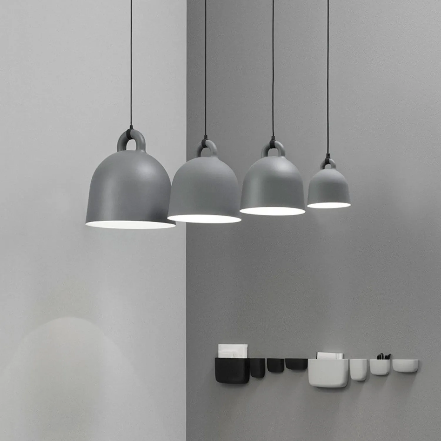 normann copenhagen | bell lamp | medium grey