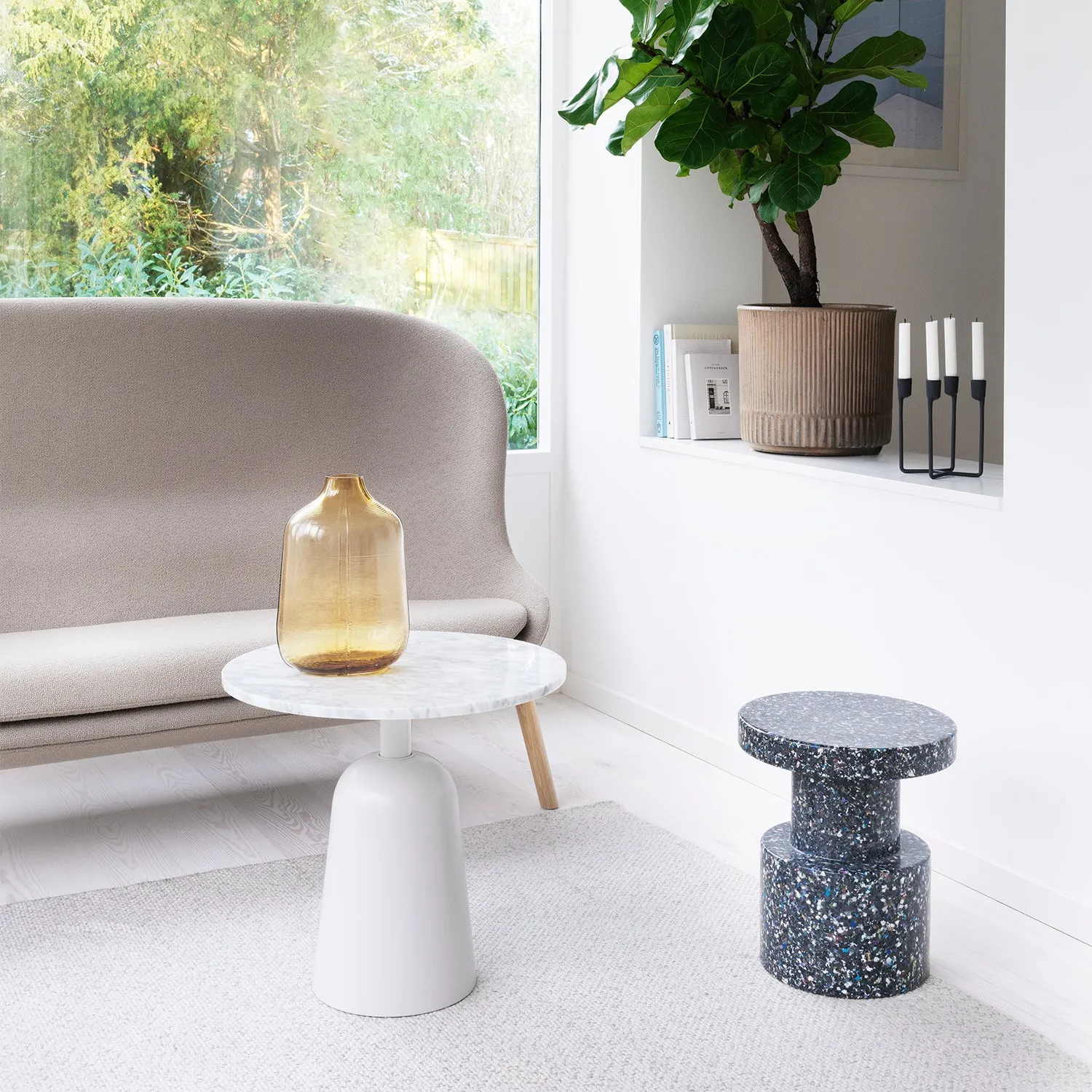 normann copenhagen | bit stool | black   multi