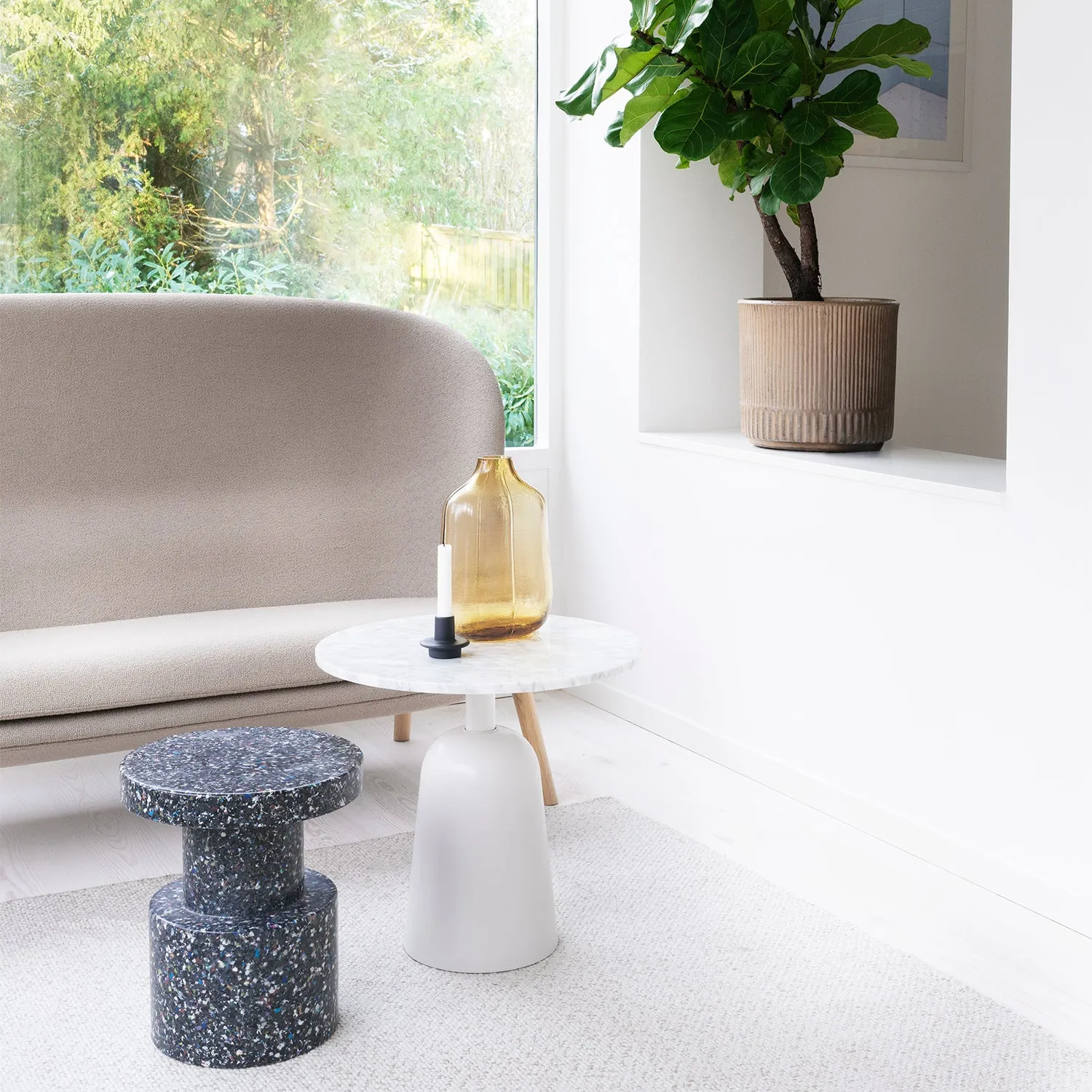 normann copenhagen | bit stool | black   multi