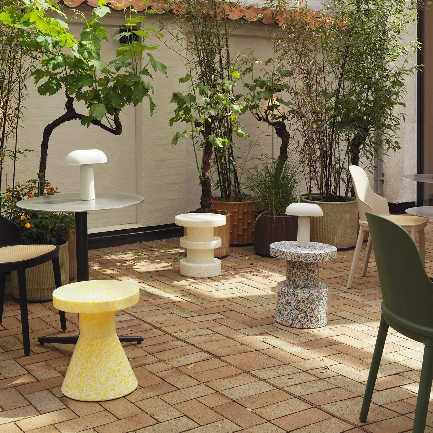 normann copenhagen | bit stool stack | white