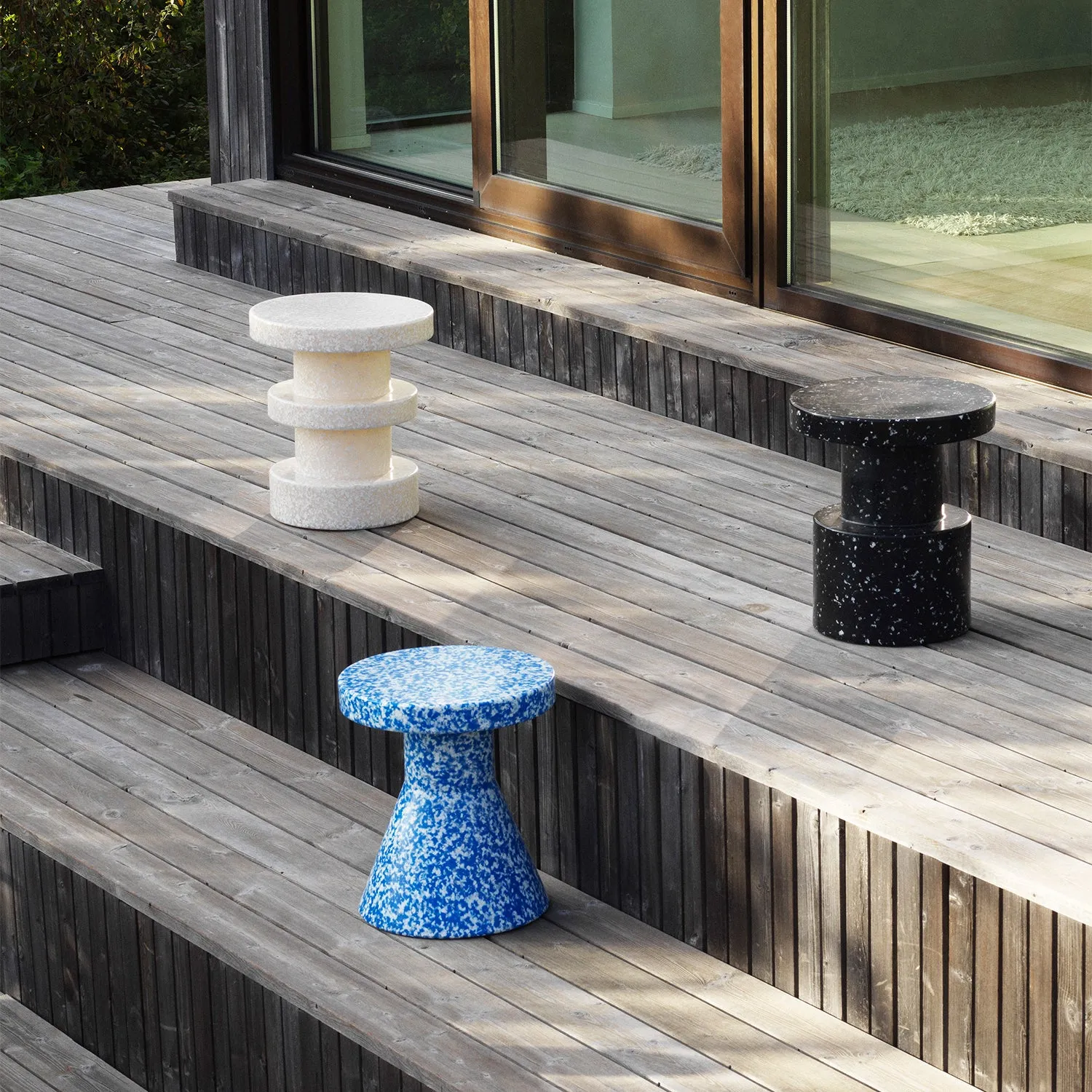 normann copenhagen | bit stool stack | white
