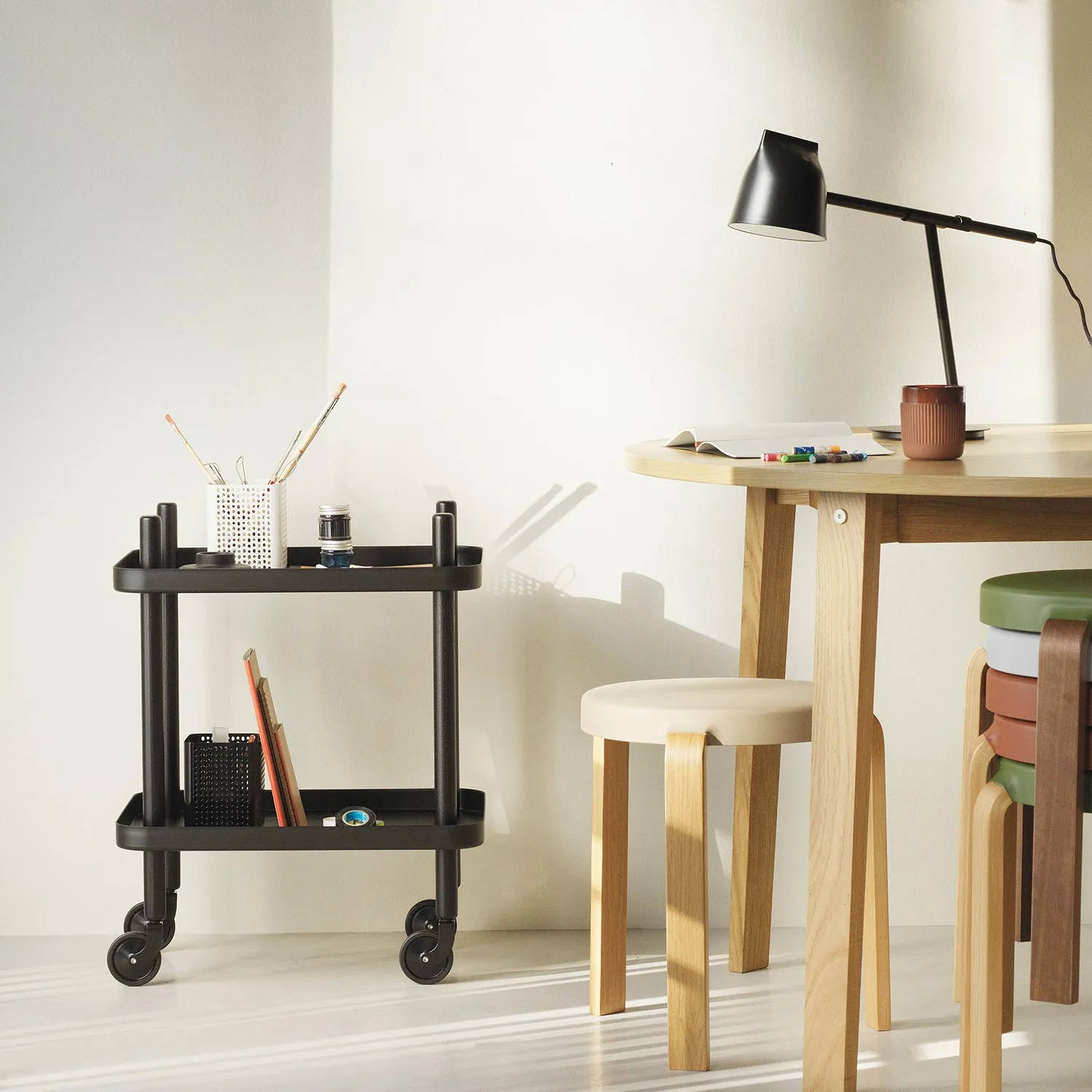 normann copenhagen | block table | black   black