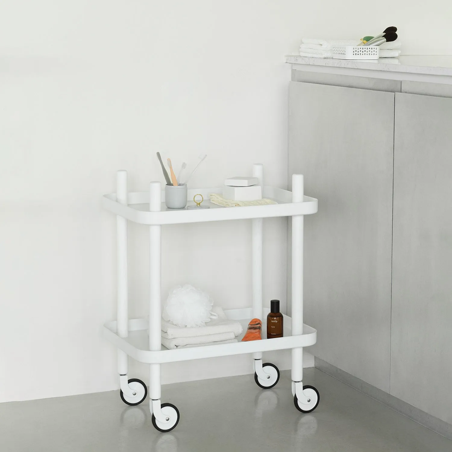 normann copenhagen | block table | white   white