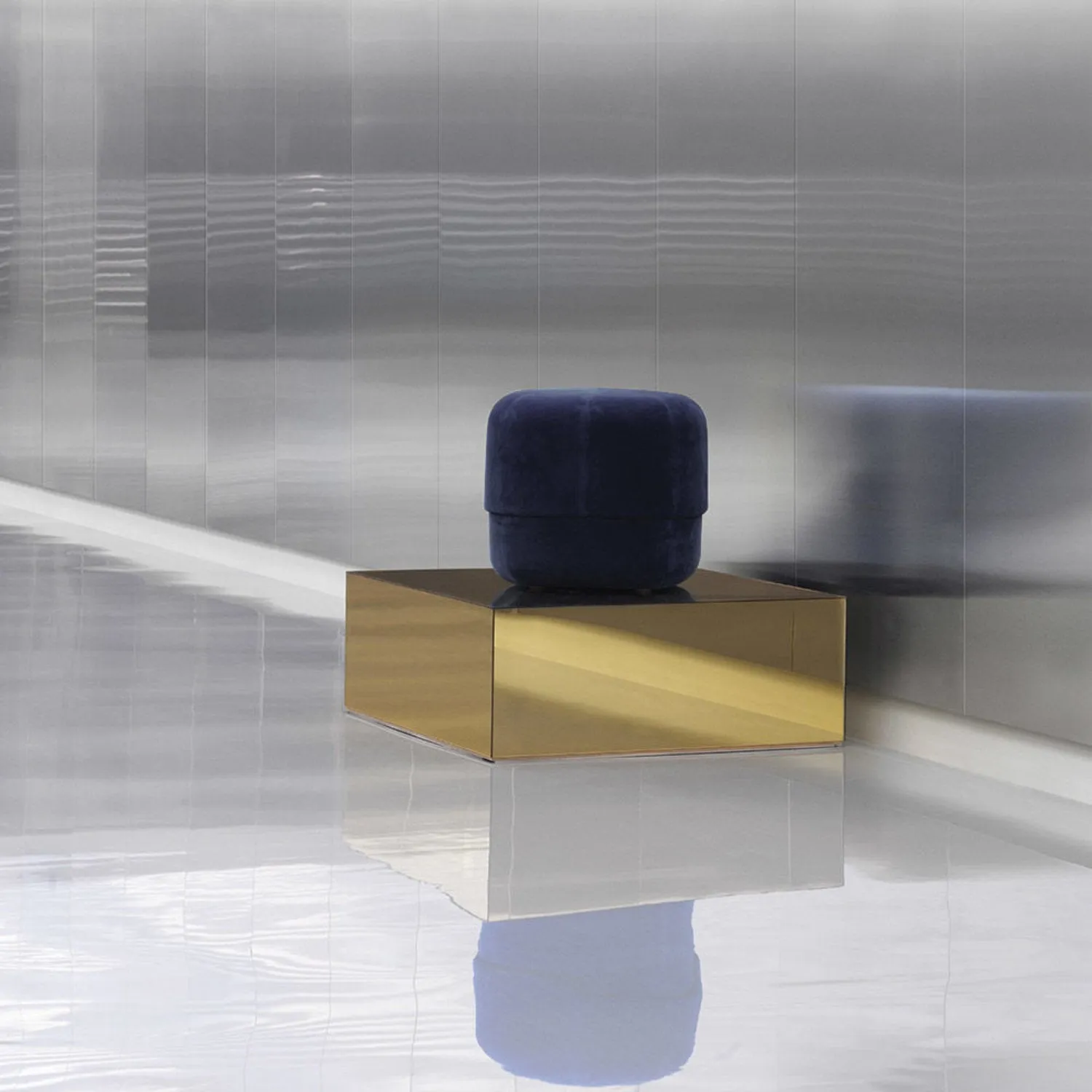 normann copenhagen | circus pouf | dark blue small