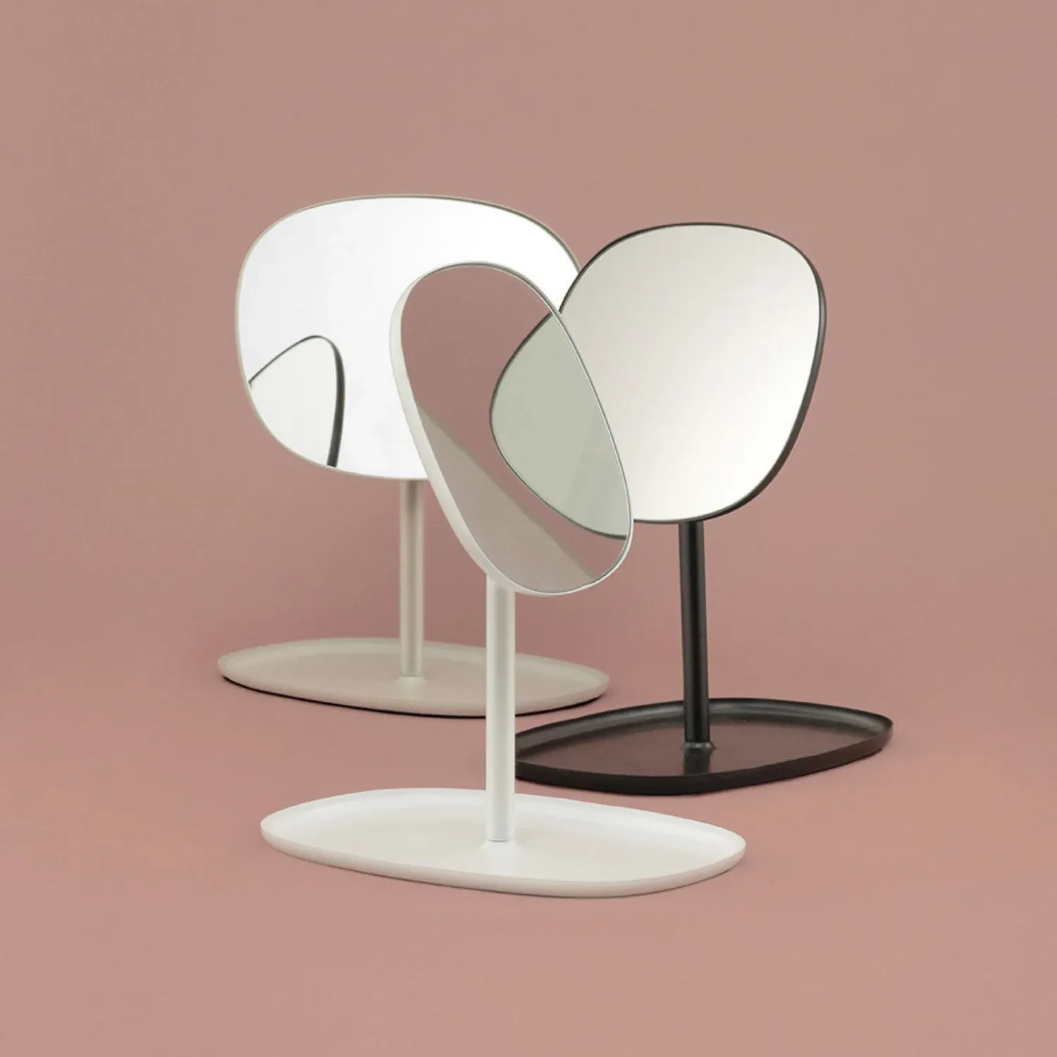 normann copenhagen | flip table mirror | white ~ DC