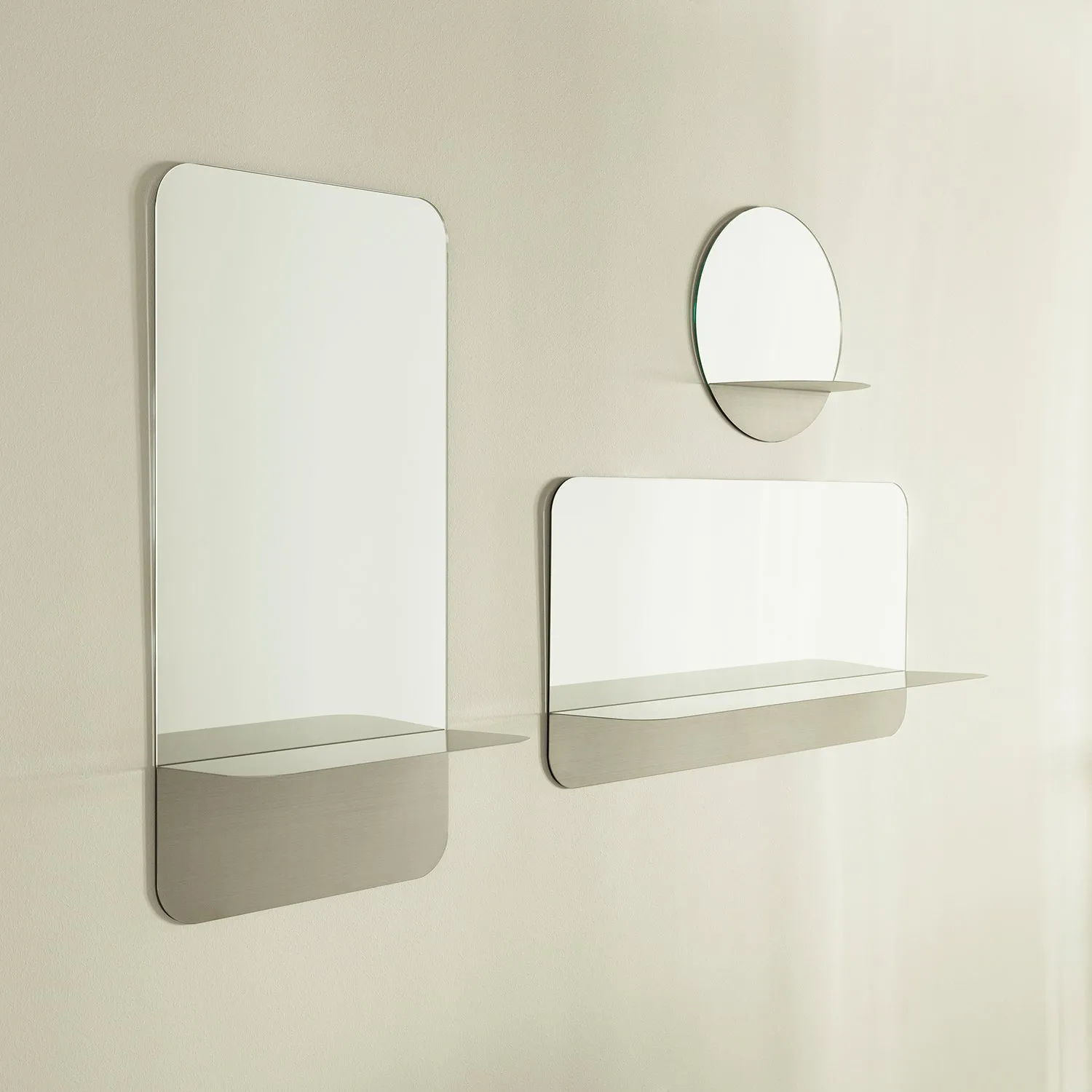 normann copenhagen | horizon mirror vertical | stainless steel ~ DC