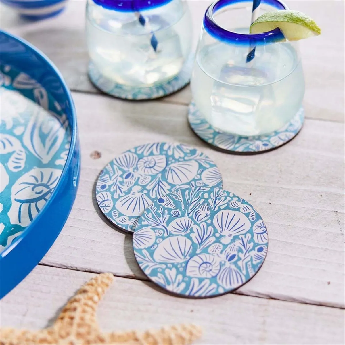 Sea Life Round Coaster - Set of 4