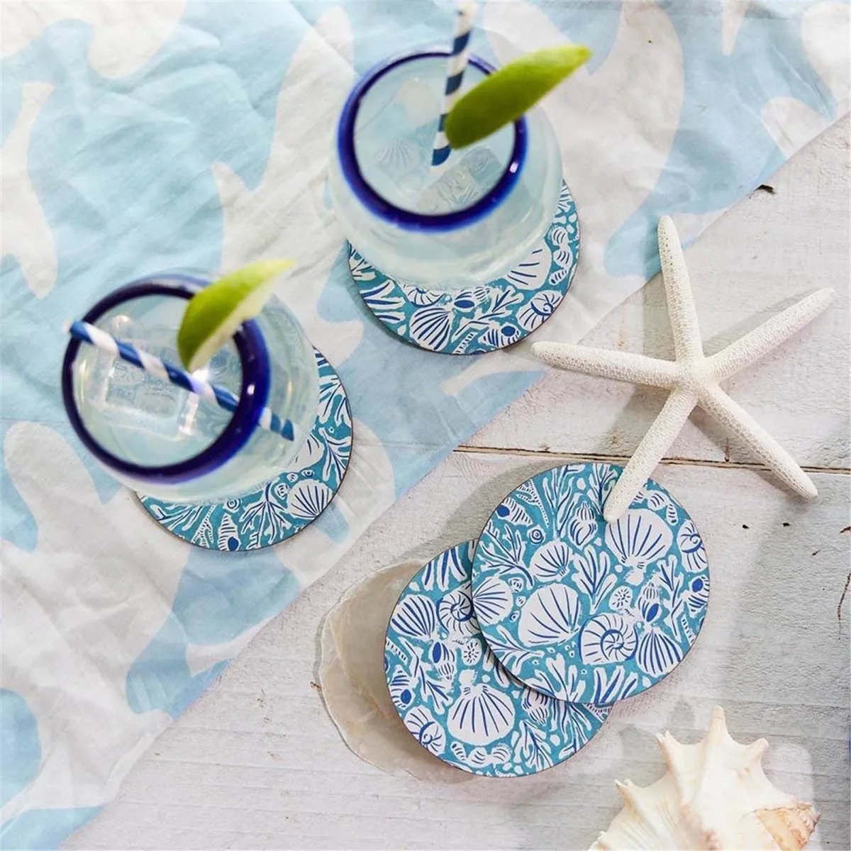Sea Life Round Coaster - Set of 4