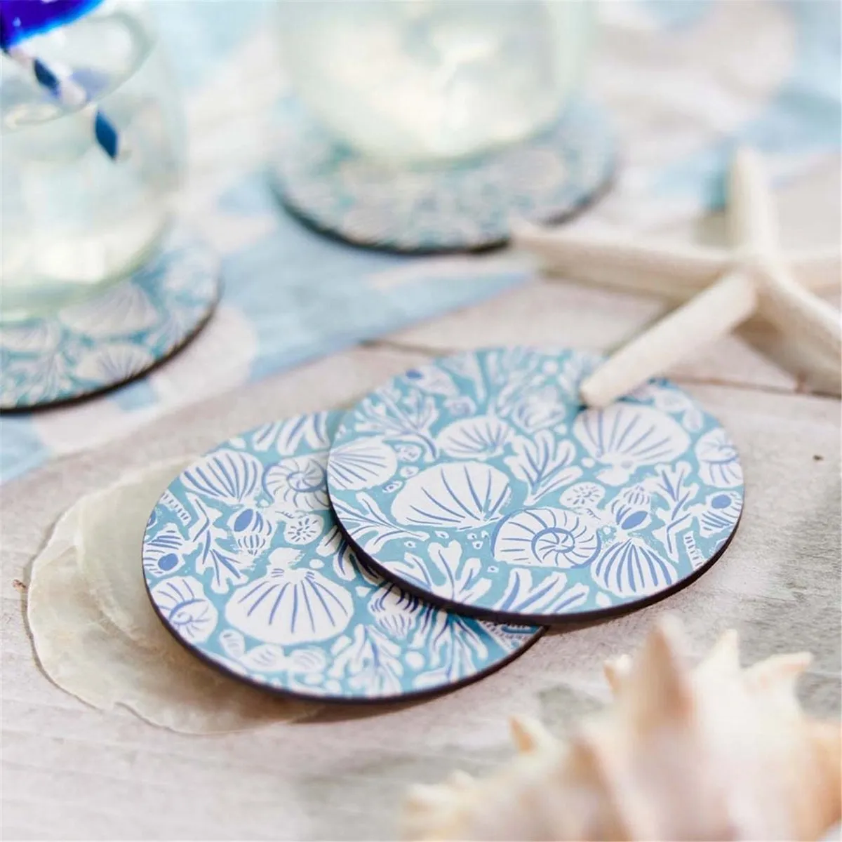 Sea Life Round Coaster - Set of 4
