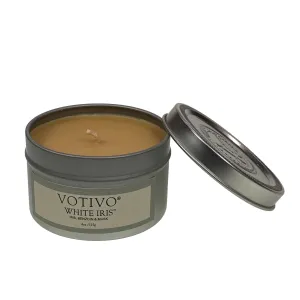 Votivo Travel Tin 4oz Candle White Iris